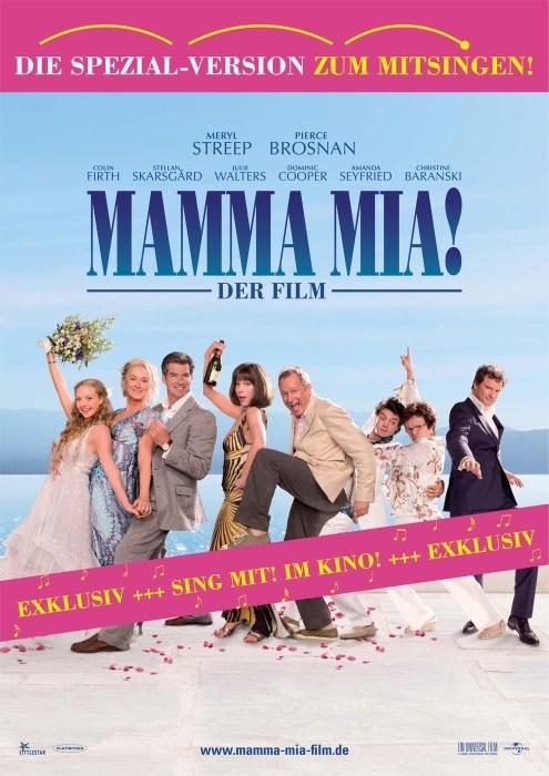 Filmplakat Mamma Mia! - SING MIT- Version