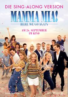 Filmplakat MAMMA MIA 2 - HERE WE GO AGAIN! - SING-A-LONG
