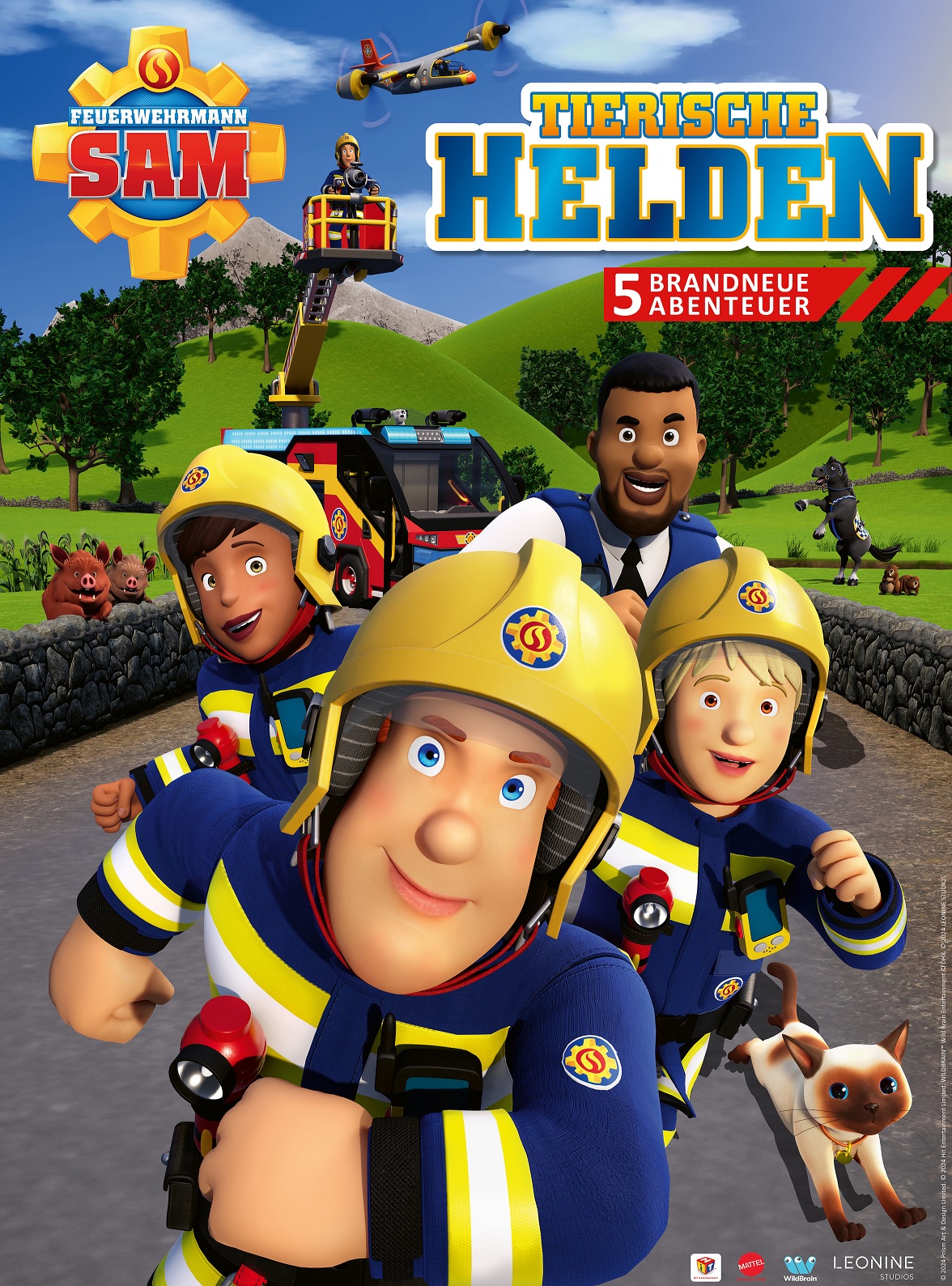 Filmplakat Feuerwehrmann Sam - Tierische Helden